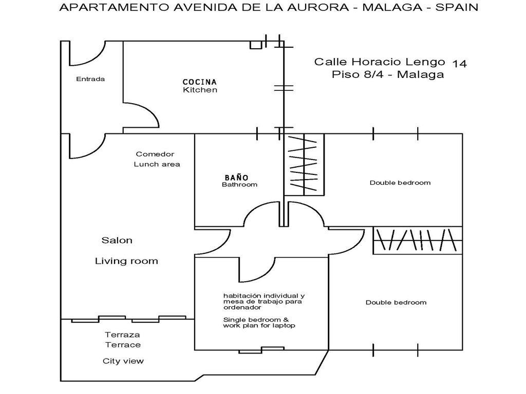 Apartamento Avenida Aurora Málaga Extérieur photo